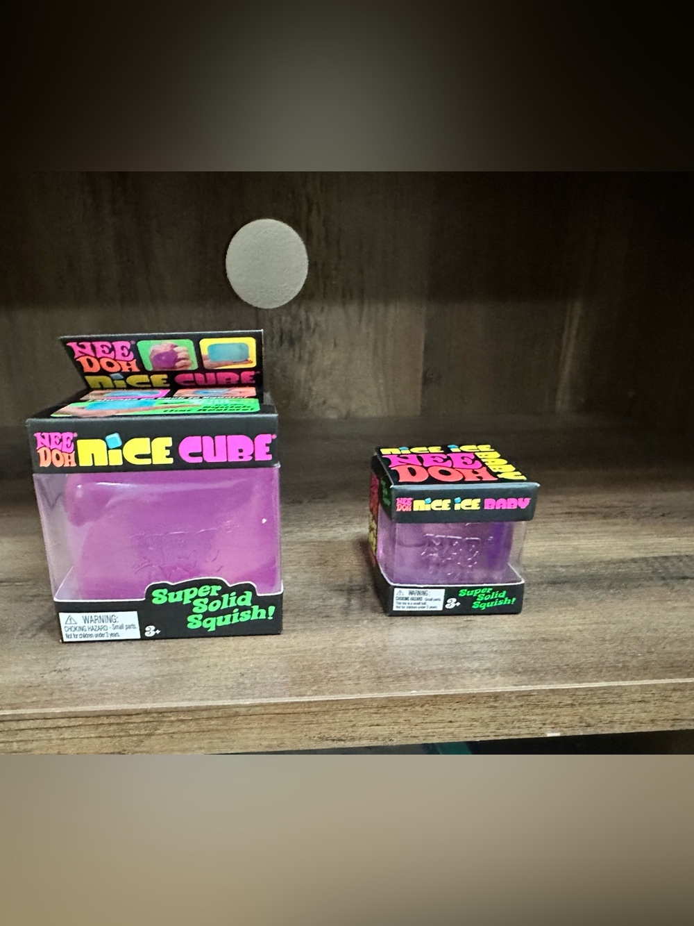 Authentic Needoh Nice Cube and Nice Ice baby Purple set
